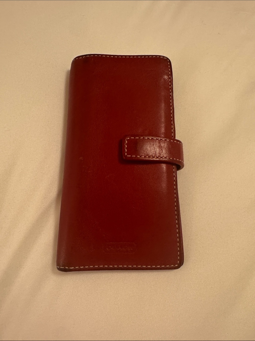 Vintage Coach Red leather bifold